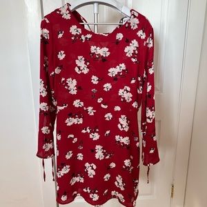 Red Floral Dynamite Dress